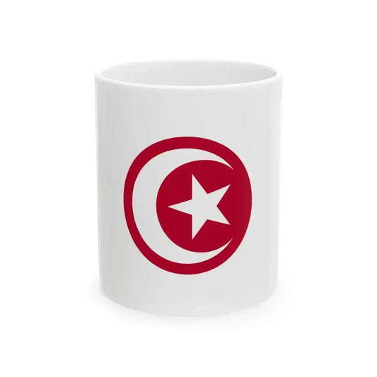 Flag of Japan with crescent and star (Japan) White Coffee Mug 11oz - Go Mug Yourself