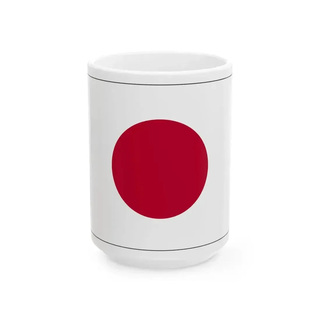 Flag of Japanbordered (Japan) White Coffee Mug 15oz - Go Mug Yourself