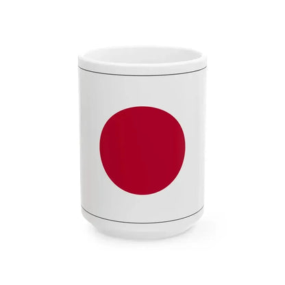 Flag of Japanbordered (Japan) White Coffee Mug 15oz - Go Mug Yourself
