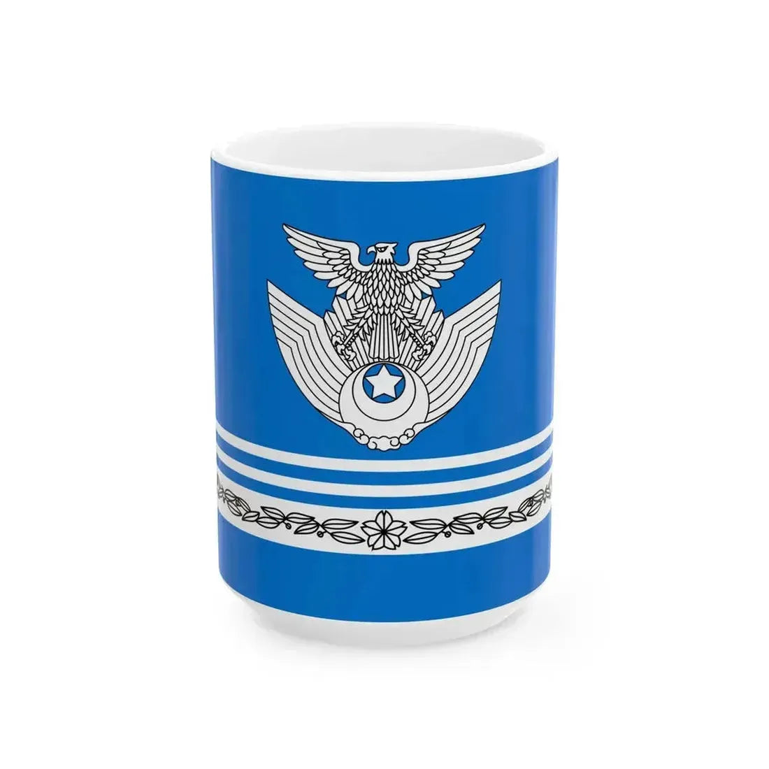 Flag of JASDF Organization Corps A (Japan) White Coffee Mug 15oz - Go Mug Yourself