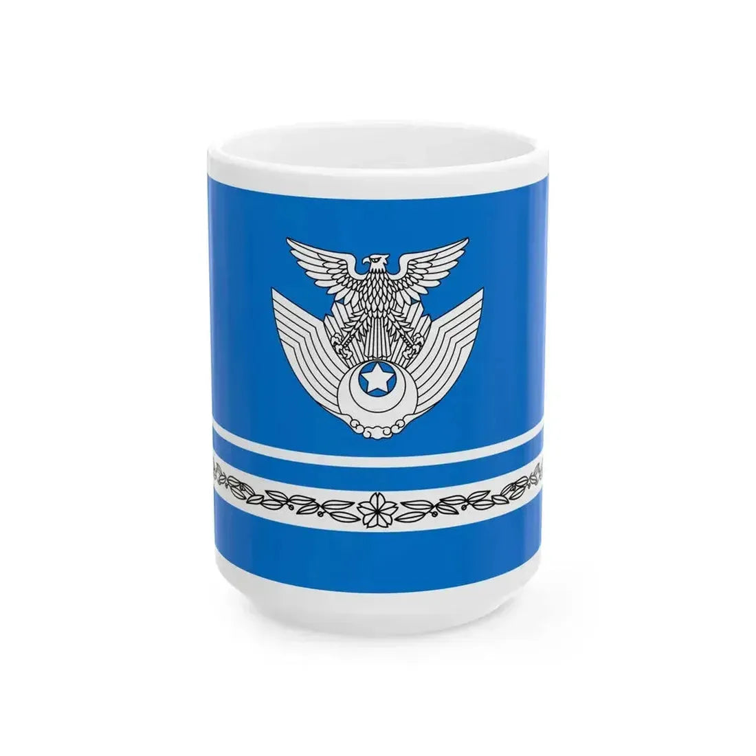 Flag of JASDF Organization Corps B (Japan) White Coffee Mug 15oz - Go Mug Yourself