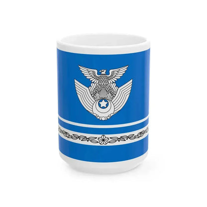 Flag of JASDF Organization Corps B (Japan) White Coffee Mug 15oz - Go Mug Yourself