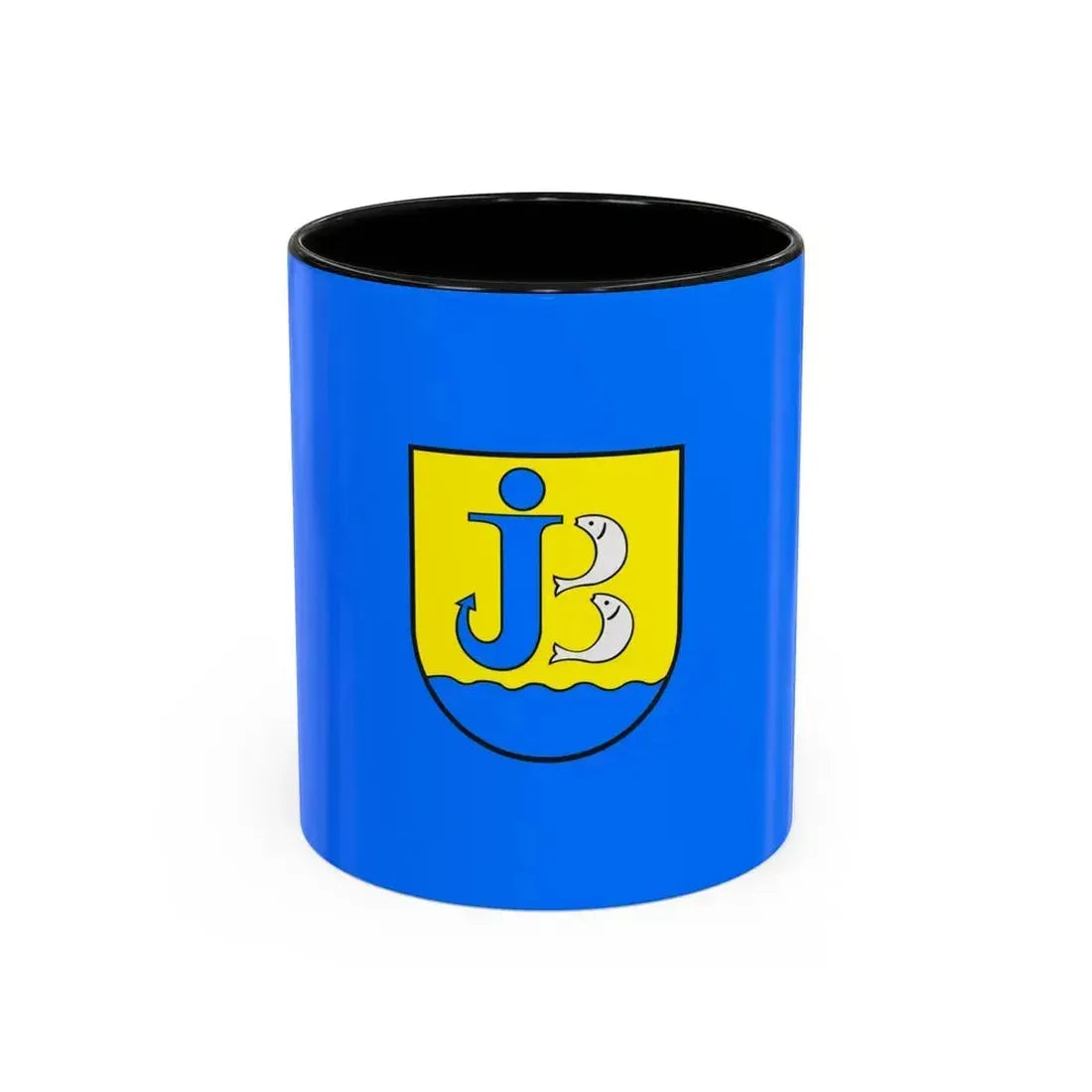Flag of Jastarnia Poland - Accent Coffee Mug 11oz Black - Go Mug Yourself