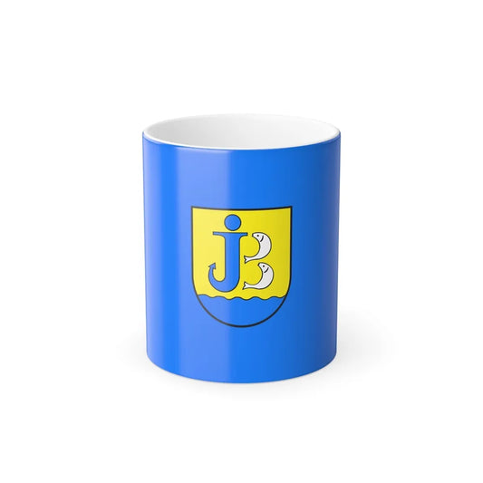 Flag of Jastarnia Poland - Color Changing Coffee Mug-11oz-Go Mug Yourself