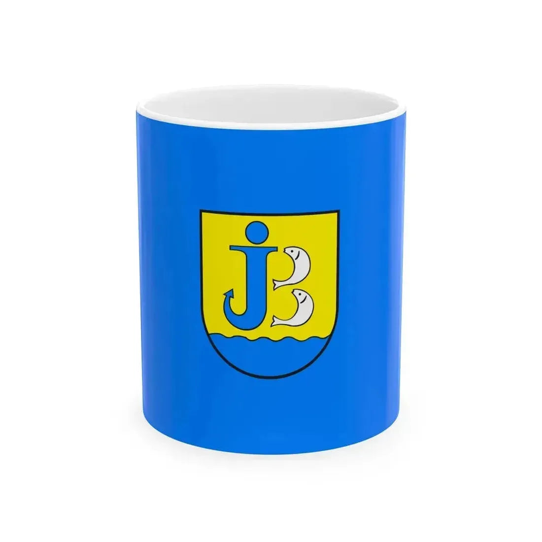 Flag of Jastarnia Poland - White Coffee Mug 11oz - Go Mug Yourself