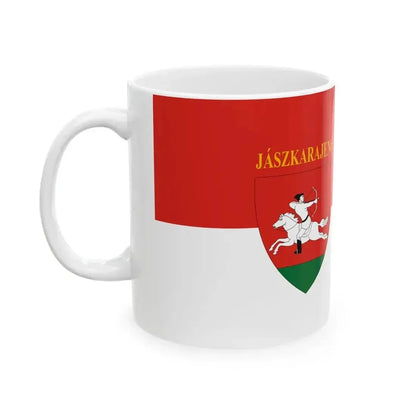 Flag of Jaszkarajeno (Hungary) White Coffee Mug - Go Mug Yourself