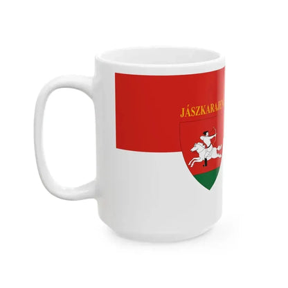 Flag of Jaszkarajeno (Hungary) White Coffee Mug - Go Mug Yourself