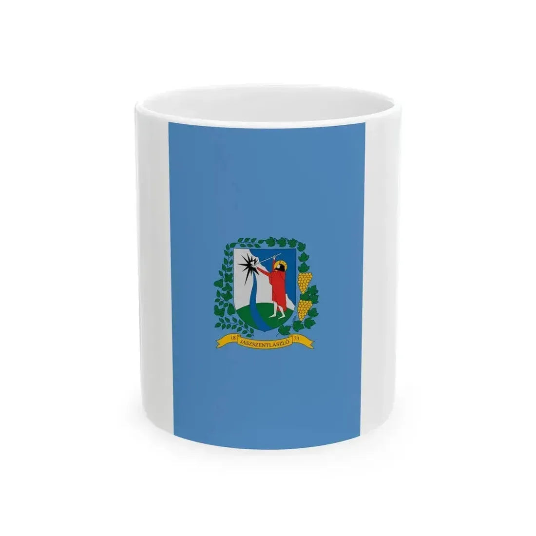 Flag of Jaszszentlaszlo (Hungary) White Coffee Mug 11oz - Go Mug Yourself