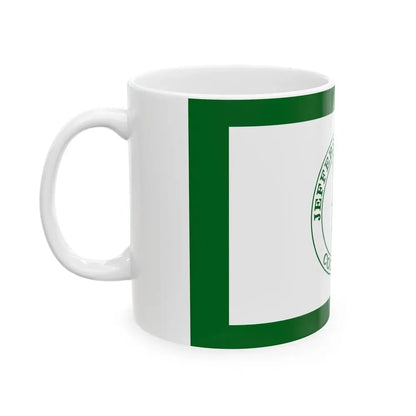 Flag of Jefferson County Colorado (United States) White Coffee Mug - Go Mug Yourself