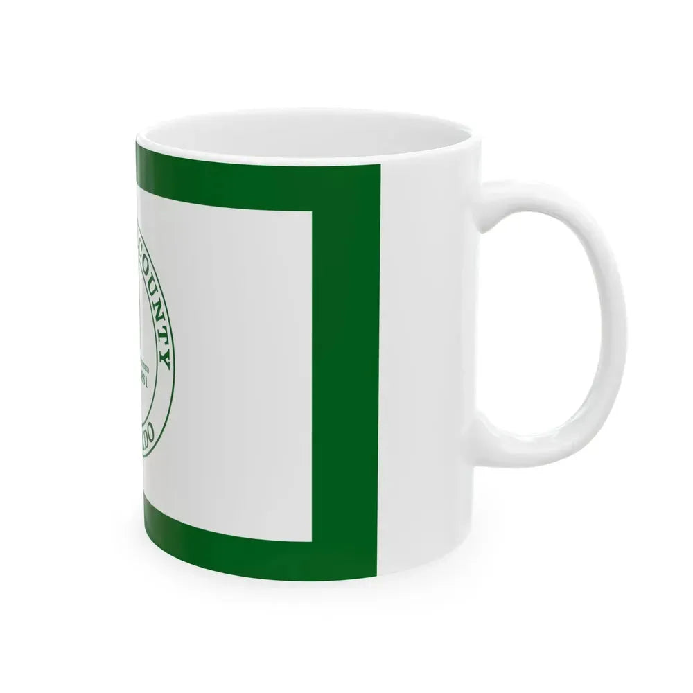 Flag of Jefferson County Colorado (United States) White Coffee Mug - Go Mug Yourself