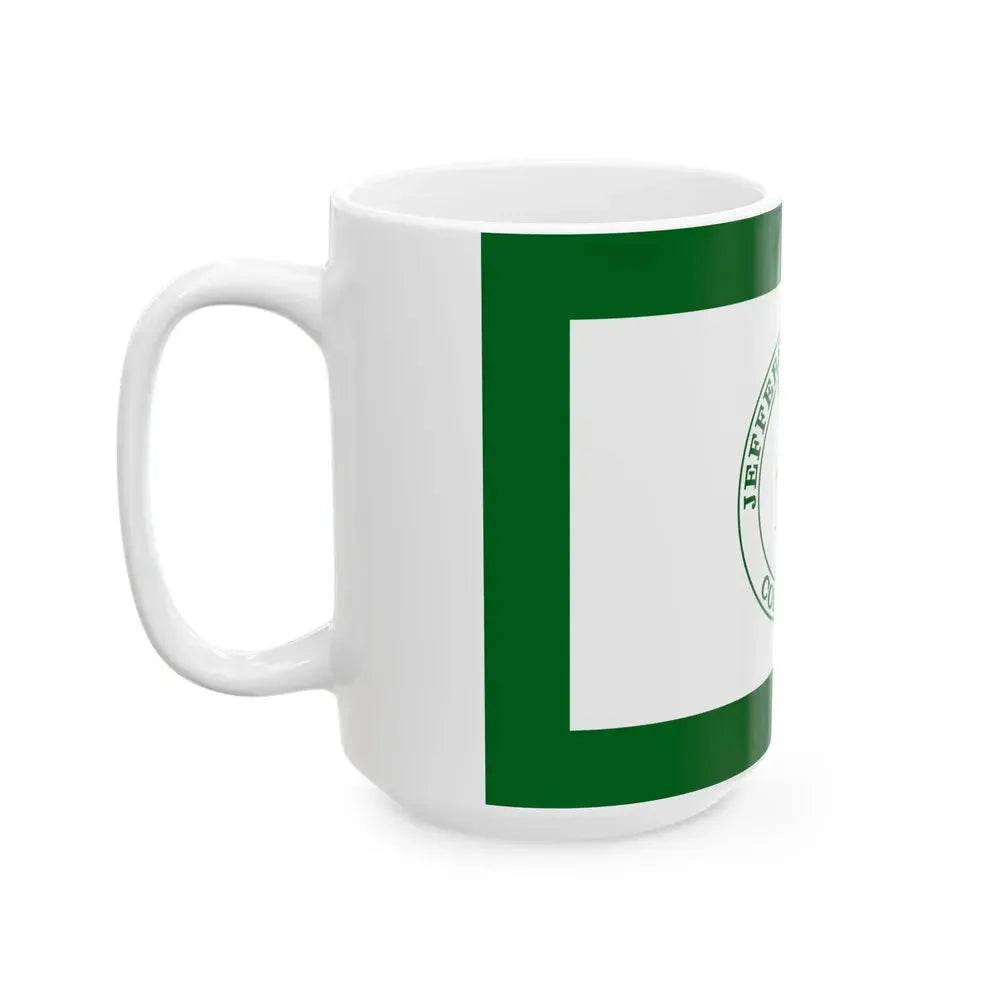 Flag of Jefferson County Colorado (United States) White Coffee Mug - Go Mug Yourself