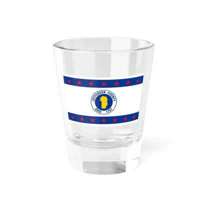 Flag of Jefferson County Ohio (United States) Shot Glass 1.5oz 1.5oz - Go Mug Yourself