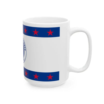 Flag of Jefferson County Ohio (United States) White Coffee Mug - Go Mug Yourself