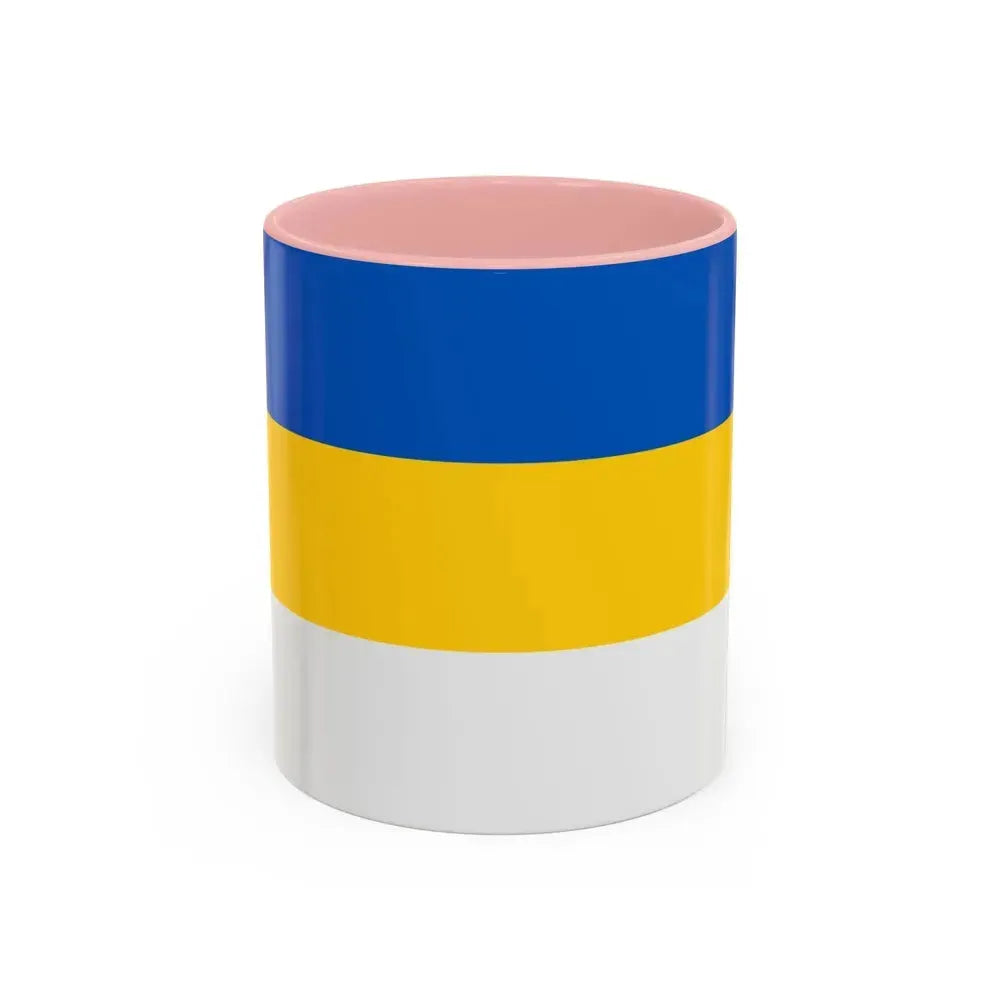 Flag of Jena Germany - Accent Coffee Mug 11oz Pink - Go Mug Yourself