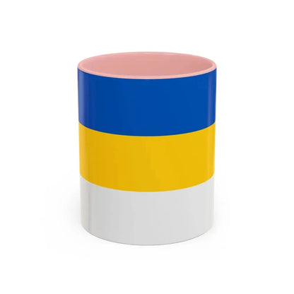 Flag of Jena Germany - Accent Coffee Mug 11oz Pink - Go Mug Yourself