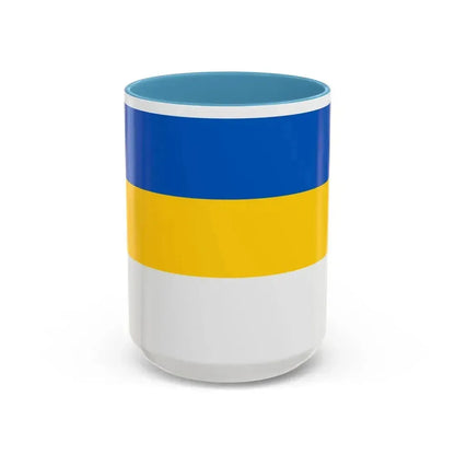 Flag of Jena Germany - Accent Coffee Mug 15oz Light Blue - Go Mug Yourself