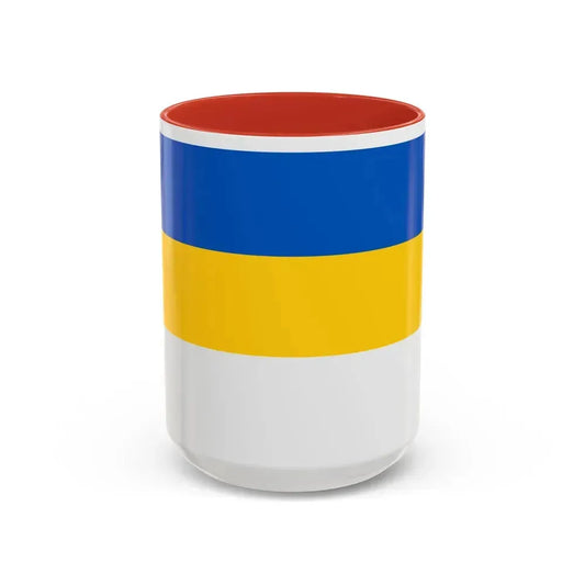 Flag of Jena Germany - Accent Coffee Mug 15oz Red - Go Mug Yourself