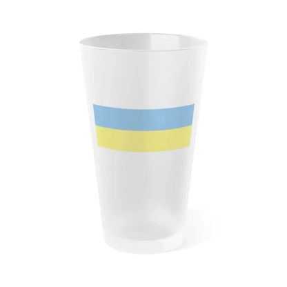 Flag of Jena Germany - Frosted Pint Glass 16oz 16oz Frosted - Go Mug Yourself