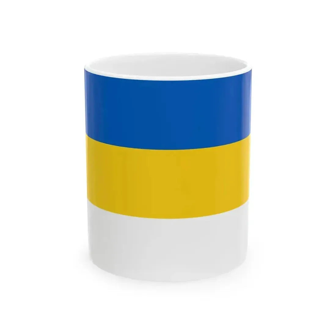 Flag of Jena (Germany) White Coffee Mug 11oz - Go Mug Yourself