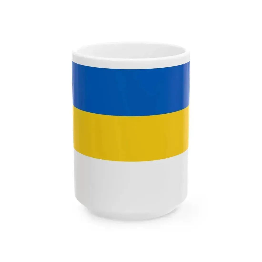 Flag of Jena (Germany) White Coffee Mug 15oz - Go Mug Yourself