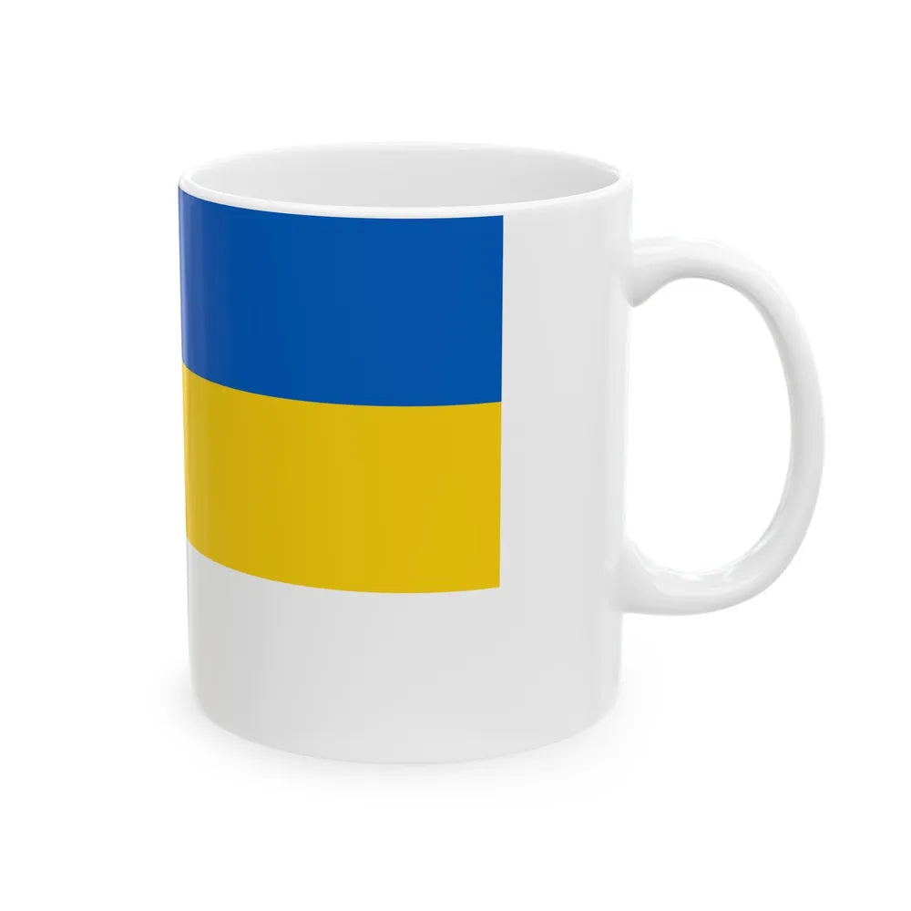 Flag of Jena Germany - White Coffee Mug-Go Mug Yourself