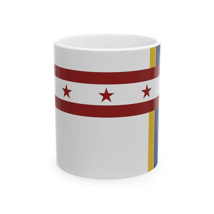 Flag of Jenks Oklahoma (United States) White Coffee Mug 11oz - Go Mug Yourself