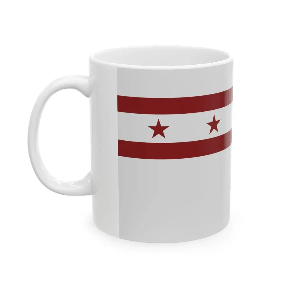 Flag of Jenks Oklahoma (United States) White Coffee Mug - Go Mug Yourself