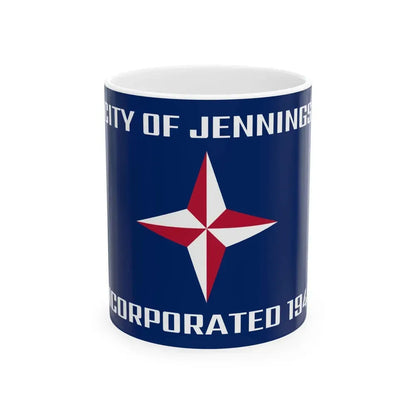 Flag of Jennings Missouri (United States) White Coffee Mug 11oz - Go Mug Yourself