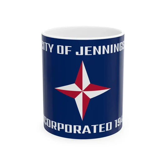 Flag of Jennings Missouri (United States) White Coffee Mug 11oz - Go Mug Yourself
