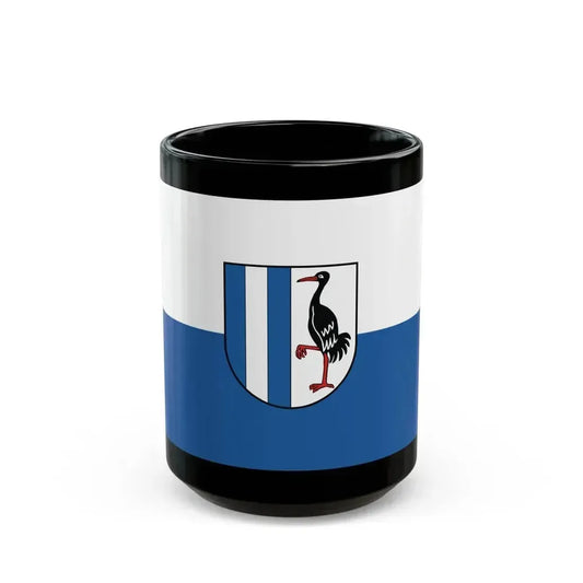 Flag of Jerichower Land Germany - Black Coffee Mug 15oz - Go Mug Yourself
