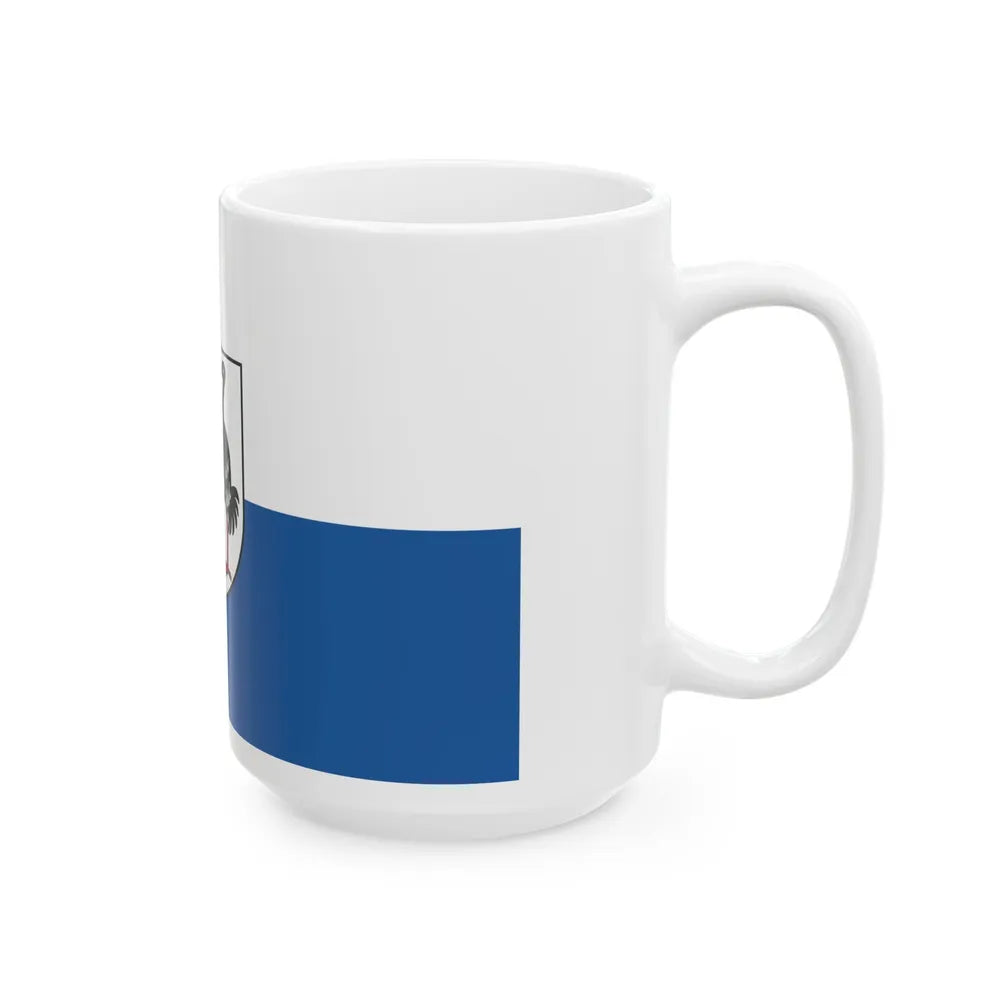 Flag of Jerichower Land Germany - White Coffee Mug-Go Mug Yourself