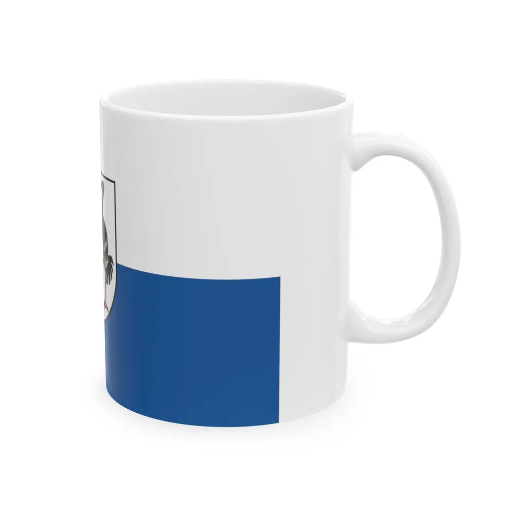 Flag of Jerichower Land Germany - White Coffee Mug-Go Mug Yourself