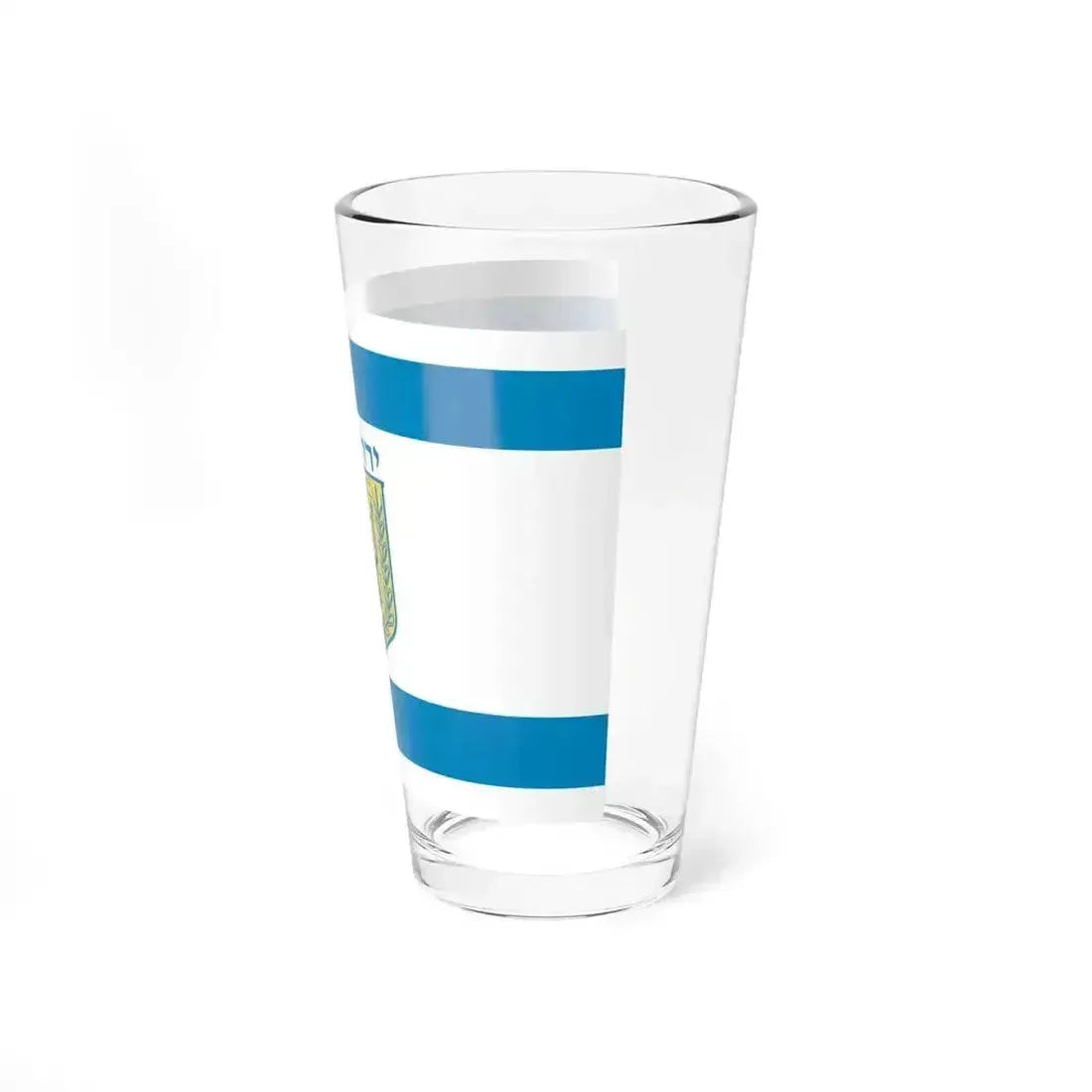Flag of Jerusalem Israel - Pint Glass 16oz - Go Mug Yourself