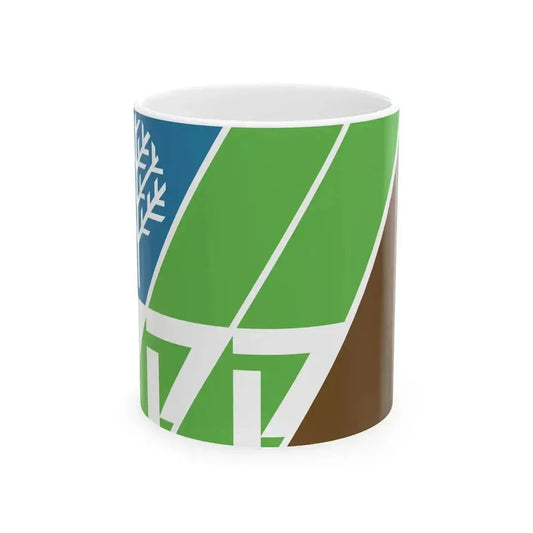 Flag of Jewish National Fund (Israel) White Coffee Mug 11oz - Go Mug Yourself
