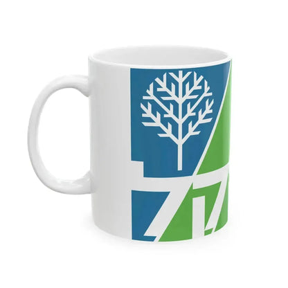Flag of Jewish National Fund (Israel) White Coffee Mug - Go Mug Yourself