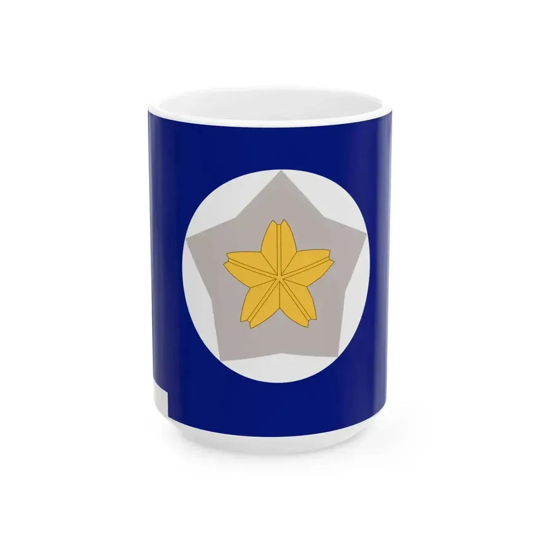 Flag of JGSDF reserve (Japan) White Coffee Mug 15oz - Go Mug Yourself