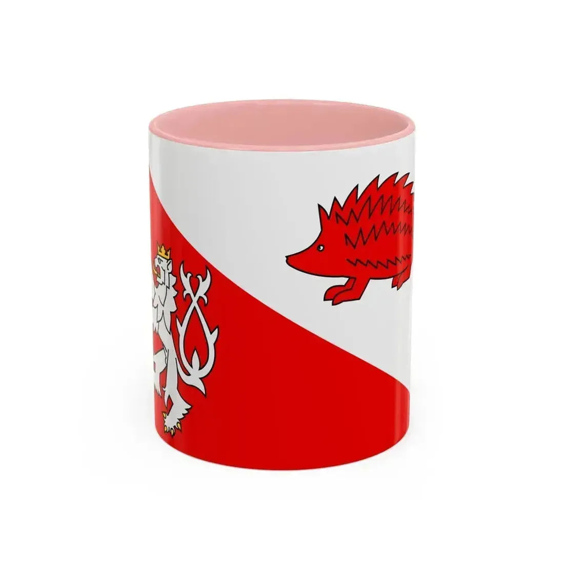 Flag of Jihlava Czech Republic - Accent Coffee Mug 11oz Pink - Go Mug Yourself