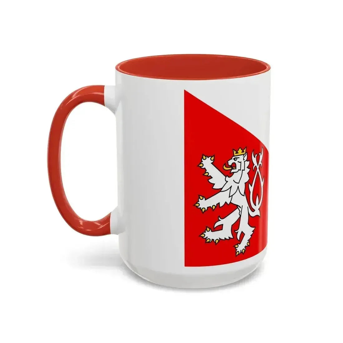 Flag of Jihlava Czech Republic - Accent Coffee Mug - Go Mug Yourself