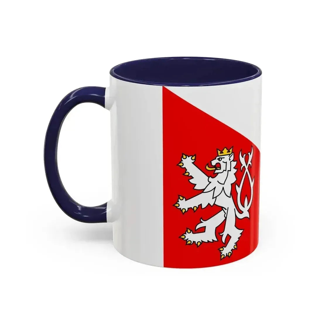 Flag of Jihlava Czech Republic - Accent Coffee Mug - Go Mug Yourself