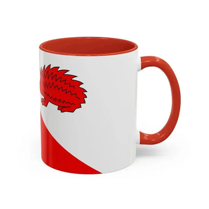 Flag of Jihlava Czech Republic - Accent Coffee Mug - Go Mug Yourself