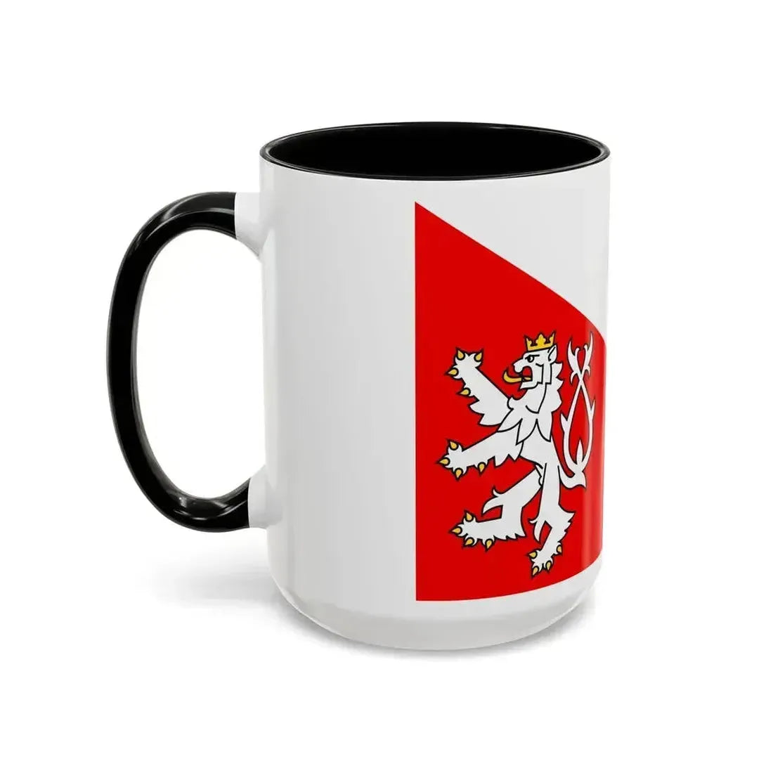Flag of Jihlava Czech Republic - Accent Coffee Mug - Go Mug Yourself