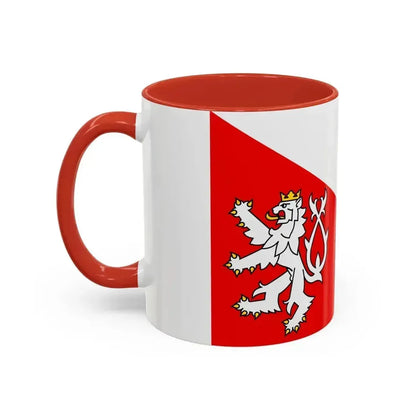 Flag of Jihlava Czech Republic - Accent Coffee Mug - Go Mug Yourself