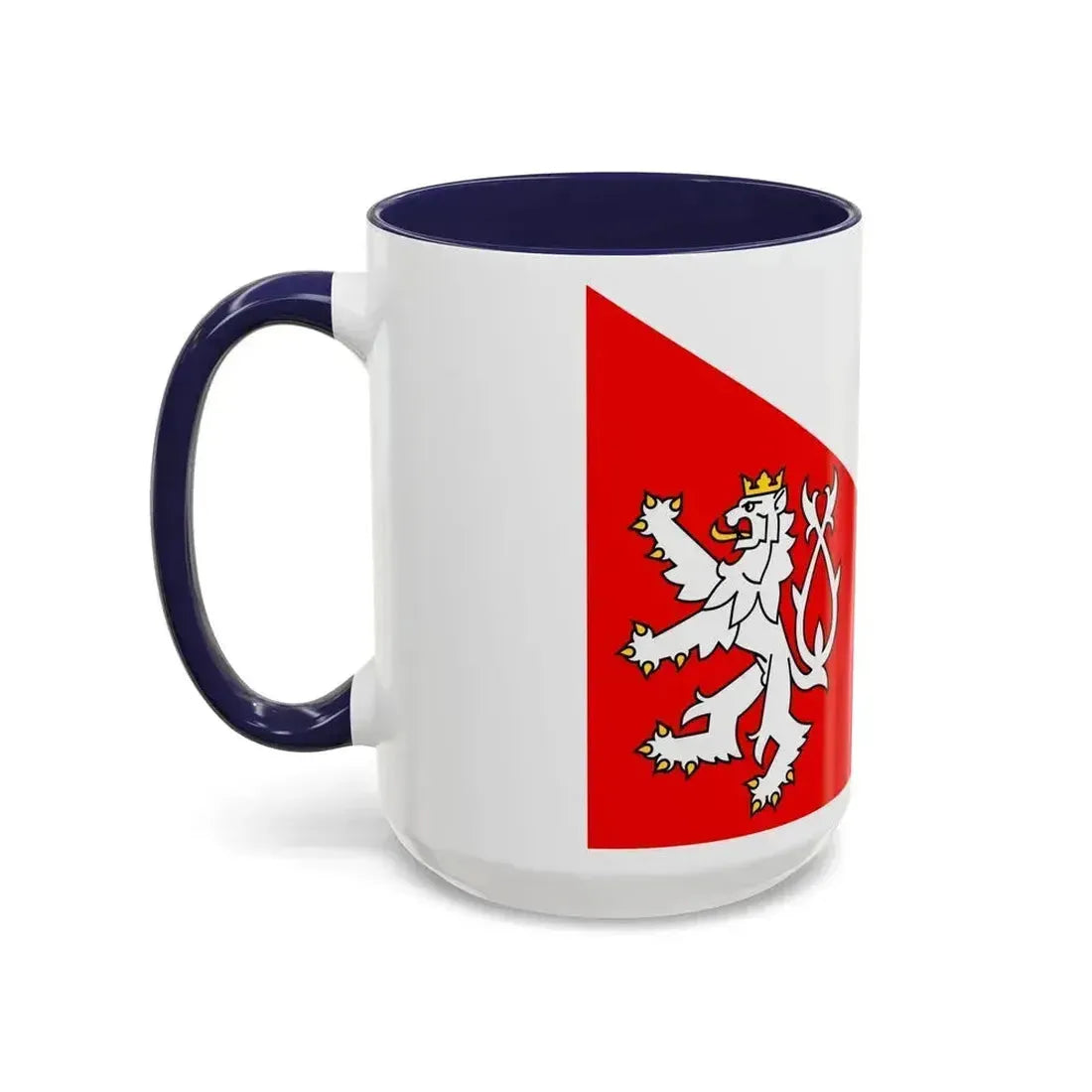 Flag of Jihlava Czech Republic - Accent Coffee Mug - Go Mug Yourself