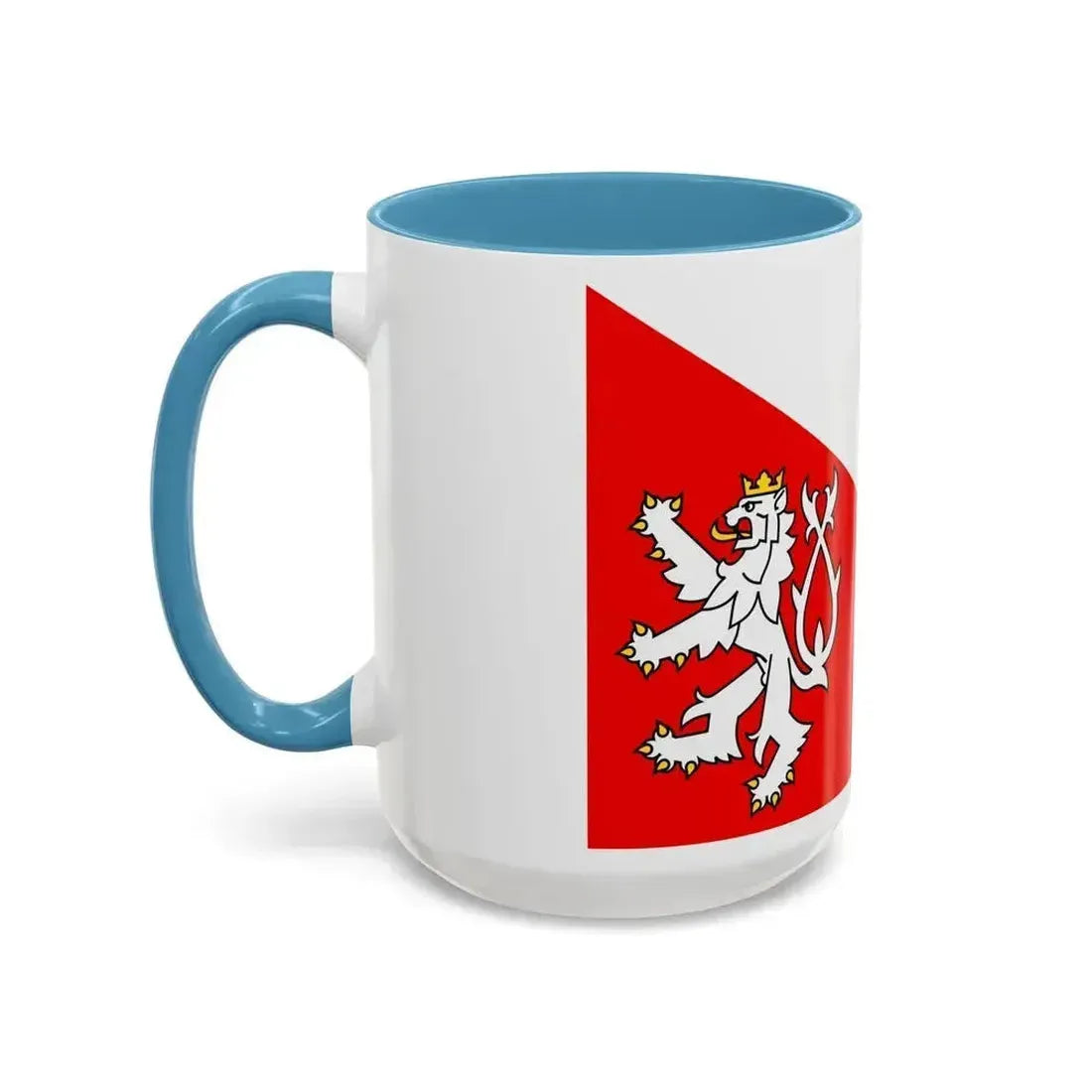 Flag of Jihlava Czech Republic - Accent Coffee Mug - Go Mug Yourself