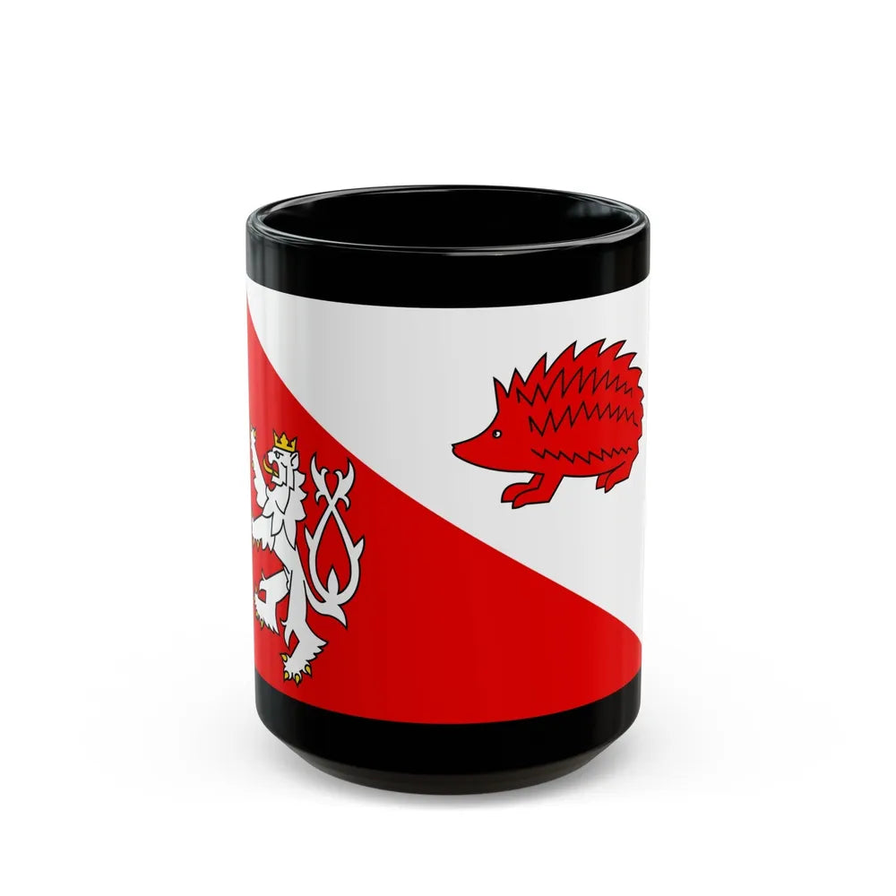 Flag of Jihlava Czech Republic - Black Coffee Mug-15oz-Go Mug Yourself