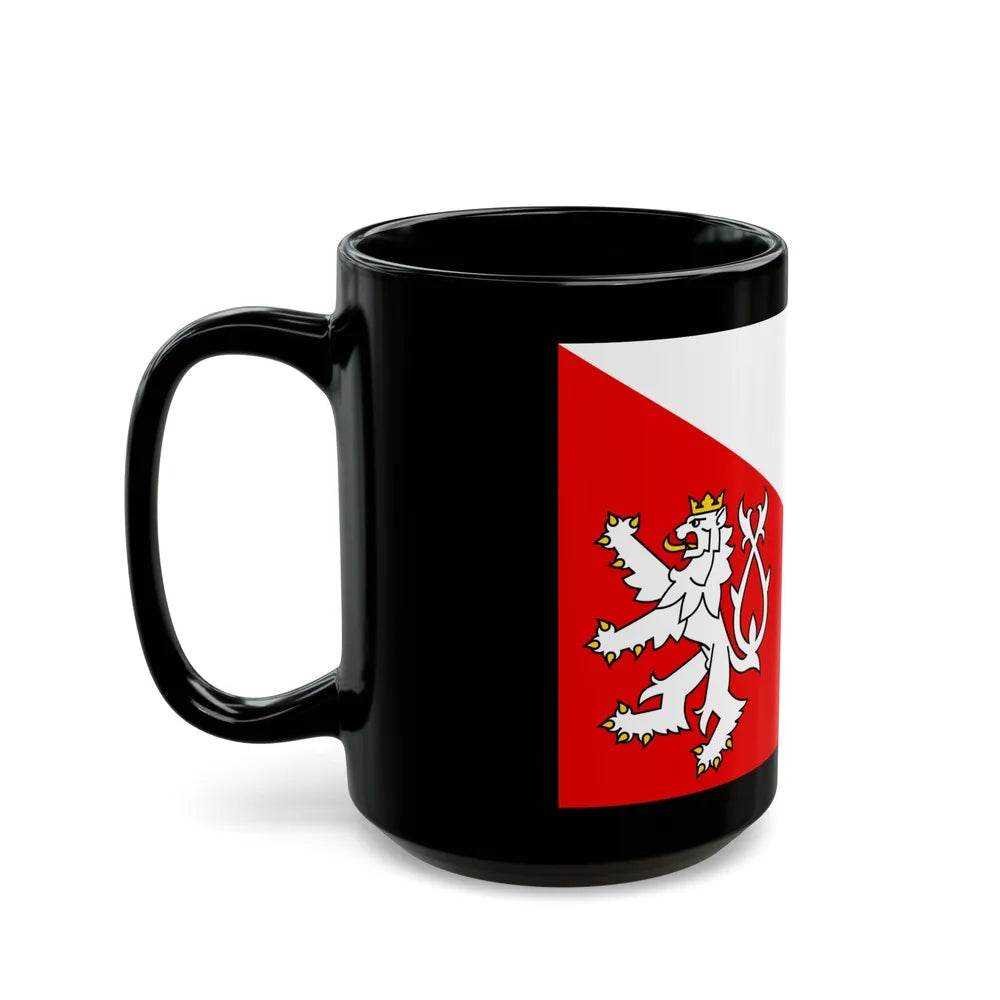 Flag of Jihlava Czech Republic - Black Coffee Mug-Go Mug Yourself