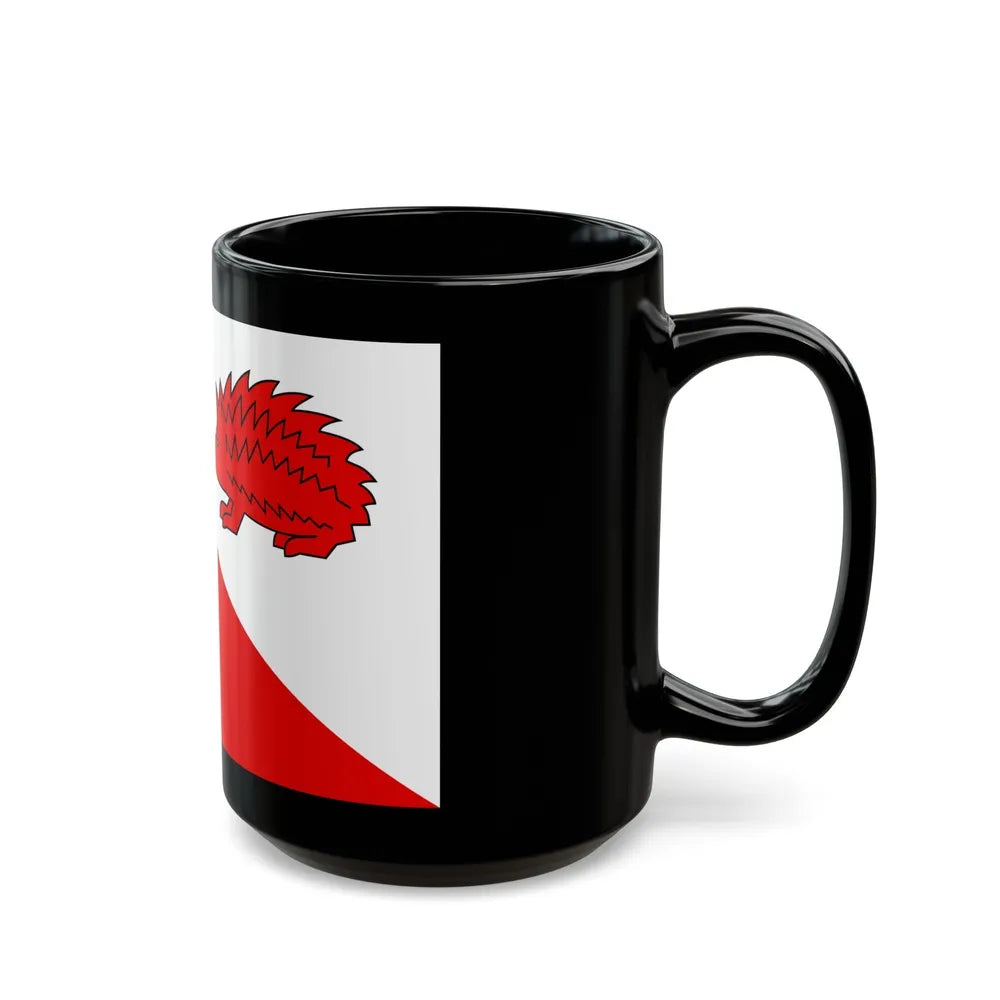 Flag of Jihlava Czech Republic - Black Coffee Mug-Go Mug Yourself