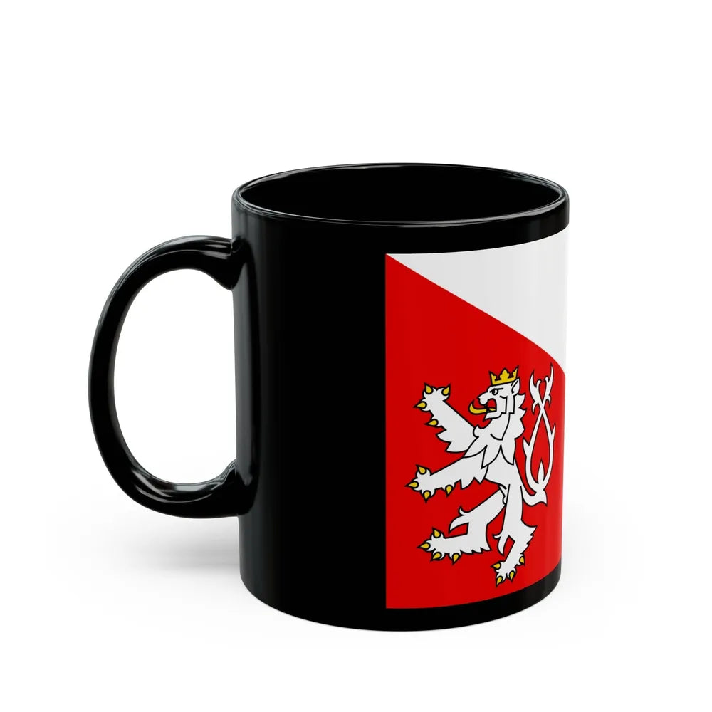 Flag of Jihlava Czech Republic - Black Coffee Mug-Go Mug Yourself