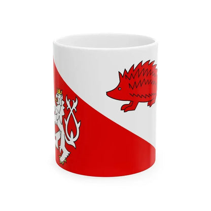 Flag of Jihlava Czech Republic - White Coffee Mug 11oz - Go Mug Yourself