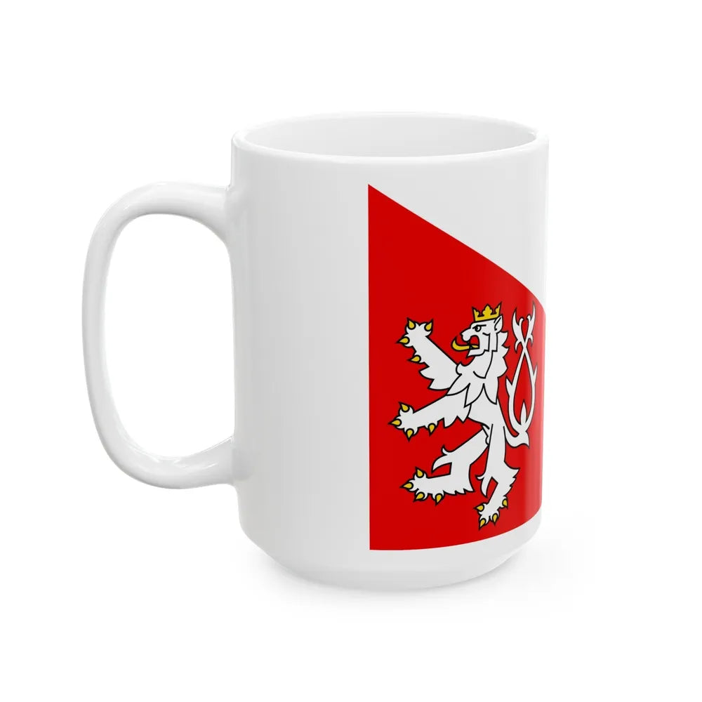 Flag of Jihlava Czech Republic - White Coffee Mug-Go Mug Yourself